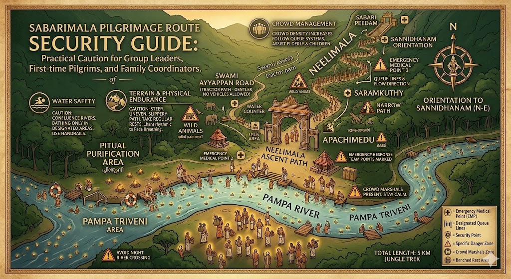 Route security guide for Sabarimala pilgrims